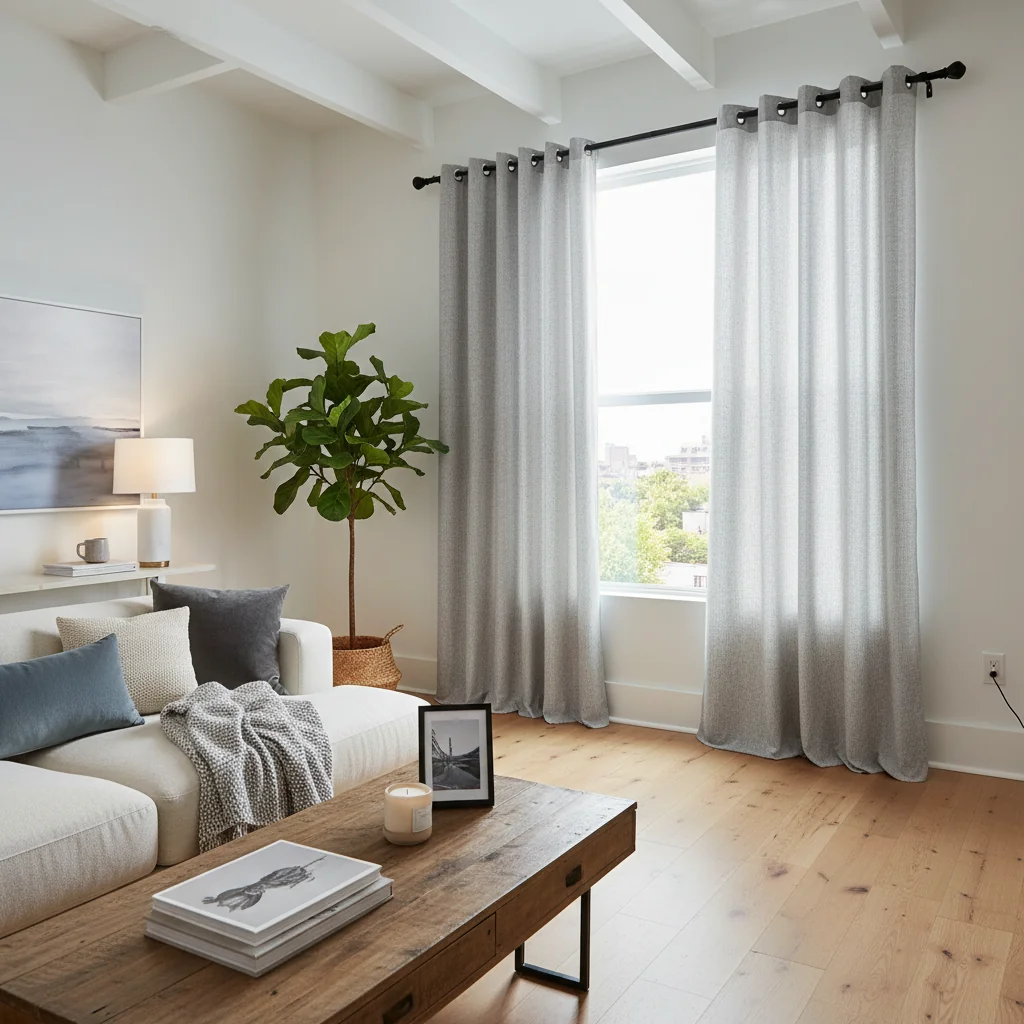 Linen Wave Curtain