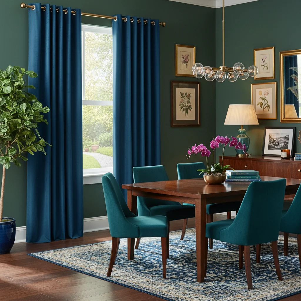 Faux Silk Drape Panel