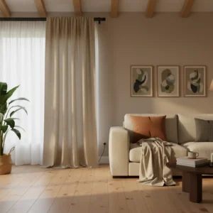 Textured Raw Curtain