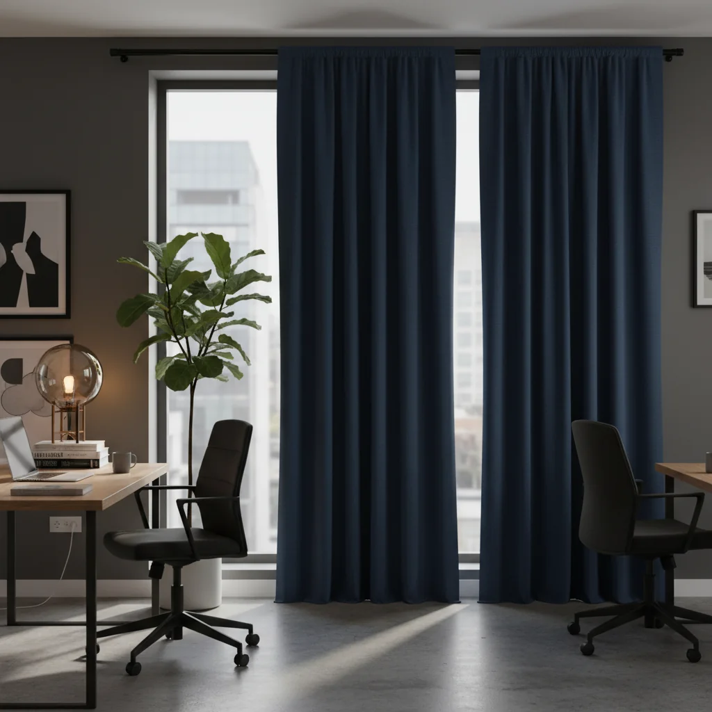 Color block Polyester Curtain