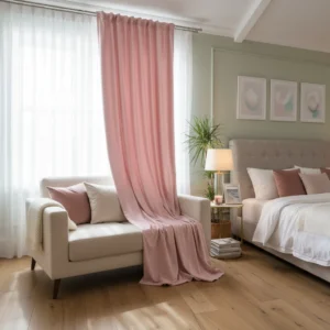 Faux Silk Drape Panel