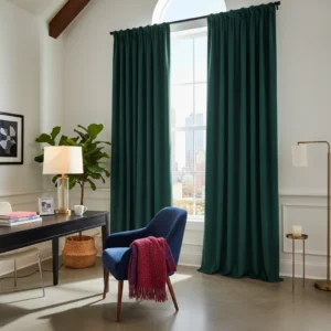 Velvet Color block Drape