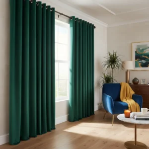 Emerald Velvet Drape