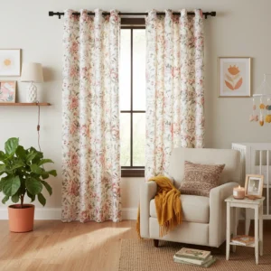 Bohemian Floral Curtain