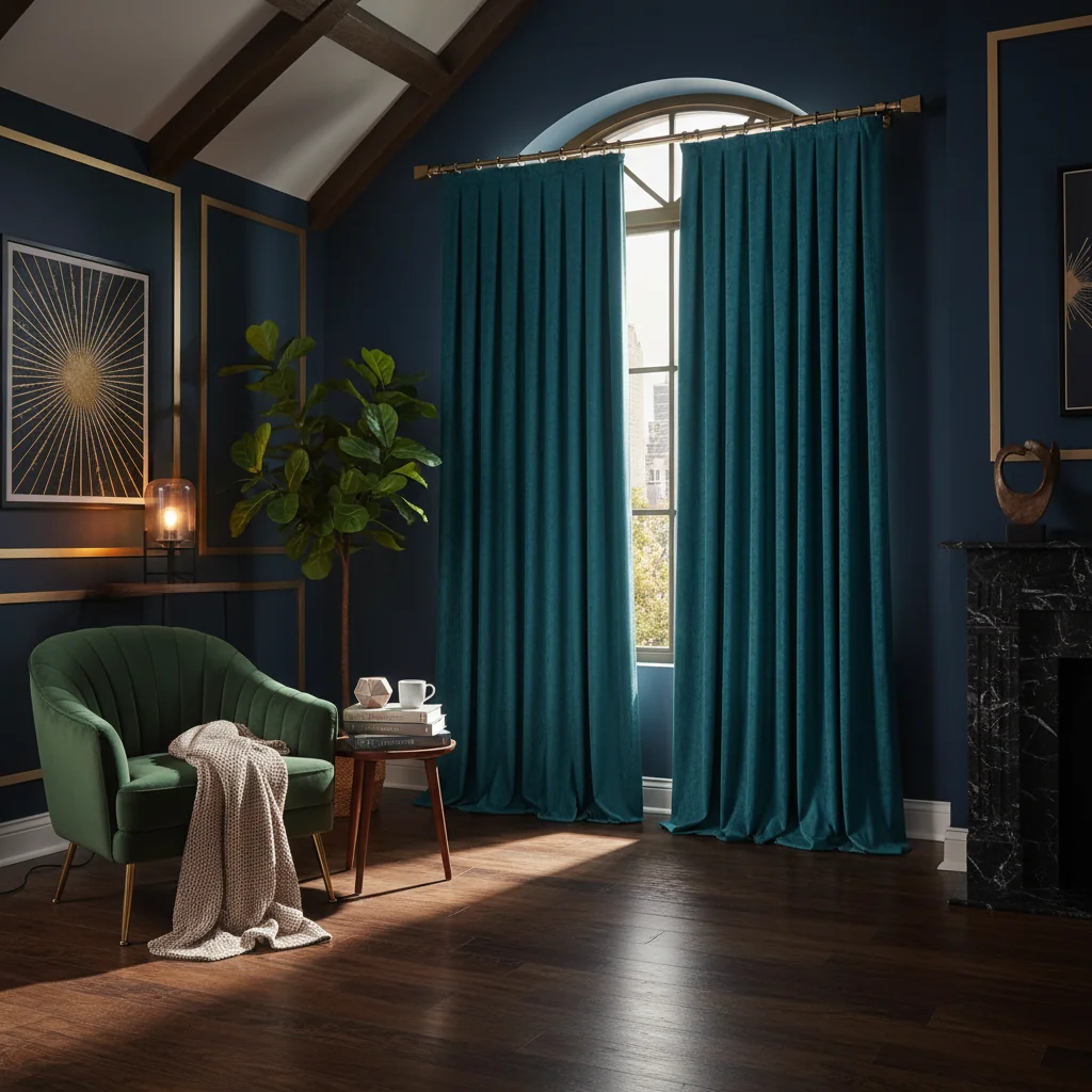 Regal Stripe Velvet Drape