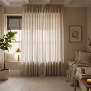 Sheer Linen Panel
