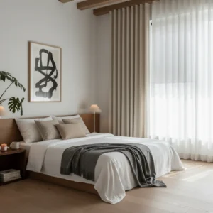 Japandi Silk Drape