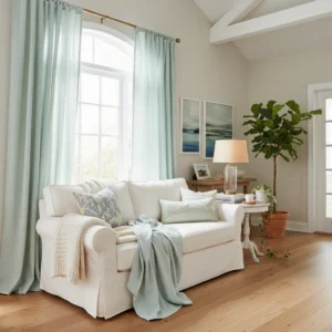 Coastal Linen Drape