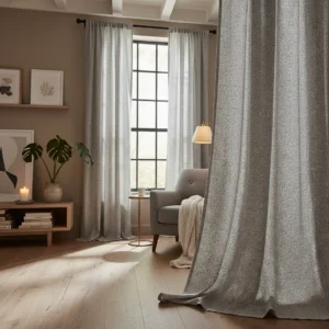 Linen Geometric Curtain